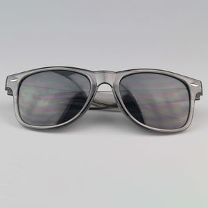 แว่นกันแดดมีเฉดพลาสติกสำหรับผู้หญิงกรอบ UV400ทำโลโก้ได้ตามต้องการสำหรับ PC แนววินเทจใส่ได้ทั้งชายและหญิง - Product Image 6