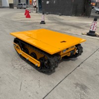 Véhicule chenillé RC longue portée avec chenilles en caoutchouc antidérapantes, chariot de transport de matériaux multi-usages
