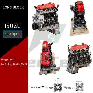 Conjunto de culata de bloque largo de motor diésel 3.0L 4JB1 4JB1T nuevo de alta calidad al por mayor para camioneta D-Max Mu-X