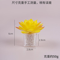 Mini-plante succulente artificielle en pot, modèle miniature, décoration de bureau pour micro-scène, petit ornement, accessoire de photographie