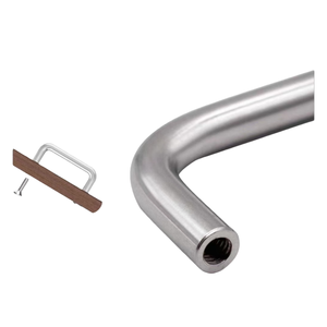 HANBEI LS511-100 Gagang Kabinet Baja Tahan Karat 304 Jarak Lubang 100mm Gagang Furnitur Modern Industrial untuk Pintu dan Laci - Product Image 3