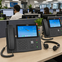 Teléfono IP Inteligente Fanvil X7A con Android 9, Pantalla Táctil de 7 Pulgadas, 112 Teclas DSS, Videollamada, Wi-Fi, Gigabit, PoE, Teléfono VoIP SIP Empresarial