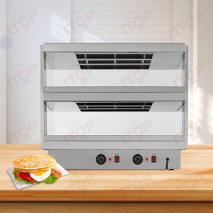 Tủ trưng bày kính thương mại chuyên nghiệp tủ trưng bày thực phẩm ấm hơn cho gà/bánh/thức ăn nhanh - Product Image 5