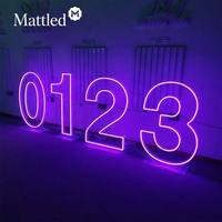 Letrero de Neón Personalizado Mattled de 1, 2, 3 y 4 Pies, Letras y Números LED del 0 al 9, de la A a la Z, RGB, Color Único, Control Remoto, Decoración Impermeable