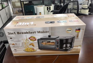 Appareil de cuisine <span class=keywords><strong>électrique</strong></span> 3 en 1 pour le petit-déjeuner avec poêle à frire, four à sandwich, <span class=keywords><strong>cafetière</strong></span>, petit appareil de cuisine pour grille-pain - Product Image 6