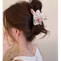 Pinces à cheveux amusantes de dessin animé, pinces mignonnes Koala, Raton Laveur, Requin, pinces de maintien haut de gamme en forme d'animaux pour l'arrière de la tête, accessoires capillaires pour femmes