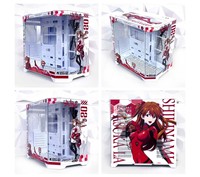 Evangelion Asuka DIY Cartoon Anime Character Case M-Atx Support 360 Water Cooling Sea View Room Customized Cartoon Computer Case