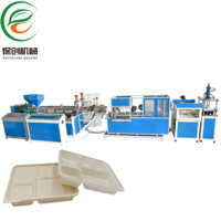 Machine de thermoformage entièrement automatique à haute productivité et à économie d'énergie pour la fabrication de barquettes alimentaires en plastique PP jetables