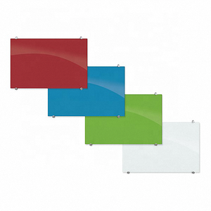 Tableau magnétique effaçable à sec en verre vert citron Tableau blanc mural sans cadre 180x120cm 4mm d'épaisseur <span class=keywords><strong>pour</strong></span> l'écriture scolaire et de bureau - Product Image 6