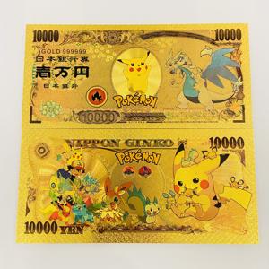 تصاميم متنوعة، أوراق نقدية ذهبية لشخصية بيكاتشو، عملات تذكارية، هدايا لهواة جمع بطاقات بوكيمون - Product Image 1