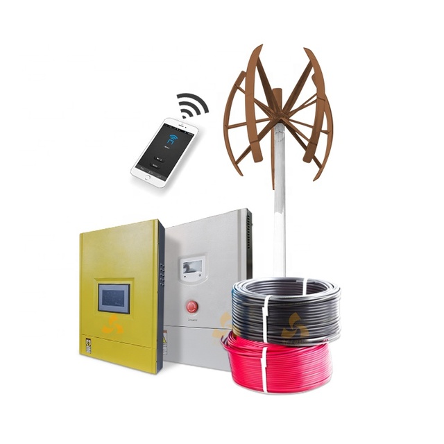 Low Start Wind Speed Low RPM Cheap Price Noise Free 3kw 5KW 10KW 20kw Vertical Axis Wind Turbine With PMG