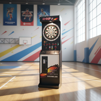 Duoxing Professionelle Elektronische Holz-Dartmaschine Vollautomatisch für Erwachsene Münzbetriebenes Sportspiel Unterhaltungshalle 1 Jahr Garantie