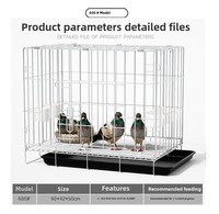 Cage à pigeons boîtier à oiseaux grande cloison pliable en métal massif galvanisé écologique Cages et maisons pour animaux de compagnie bouton Han Han Pet 5kg