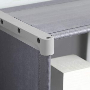 9-Cube hiện đại tự làm lưu trữ Tủ Sách Mở Kệ tủ quần áo tổ chức giá không dệt vải phòng ngủ phòng khách kim loại đồ nội thất - Product Image 6