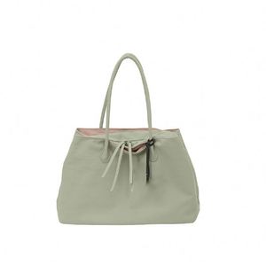 Trendy Classic Design Hollow Out Bamboo Women'S Woven Rattan Beach Bucket <b>Bag</b> With Genuine Leather Handle - Product Image 1
