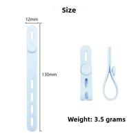 Attaches de câble en silicone réutilisables et très élastiques, 5 pièces, organisateur de fils pour écouteurs
