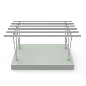 Support de panneau solaire en aluminium pour système de <span class=keywords><strong>carport</strong></span> argenté ou personnalisé 10 ans TUV/brevet 0-20 degrés 25 ans SG3 - Product Image 1