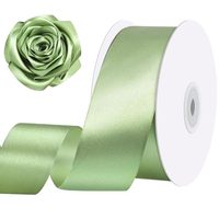 Ruban de satin gros grain avec logo personnalisé et impression couleur pour cadeaux de Noël