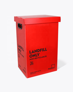 Caixa de Armazenamento de Plástico Corrugado PP Colorida e Dobrável Aceita pela OEM para Reciclagem de Resíduos - Product Image 2