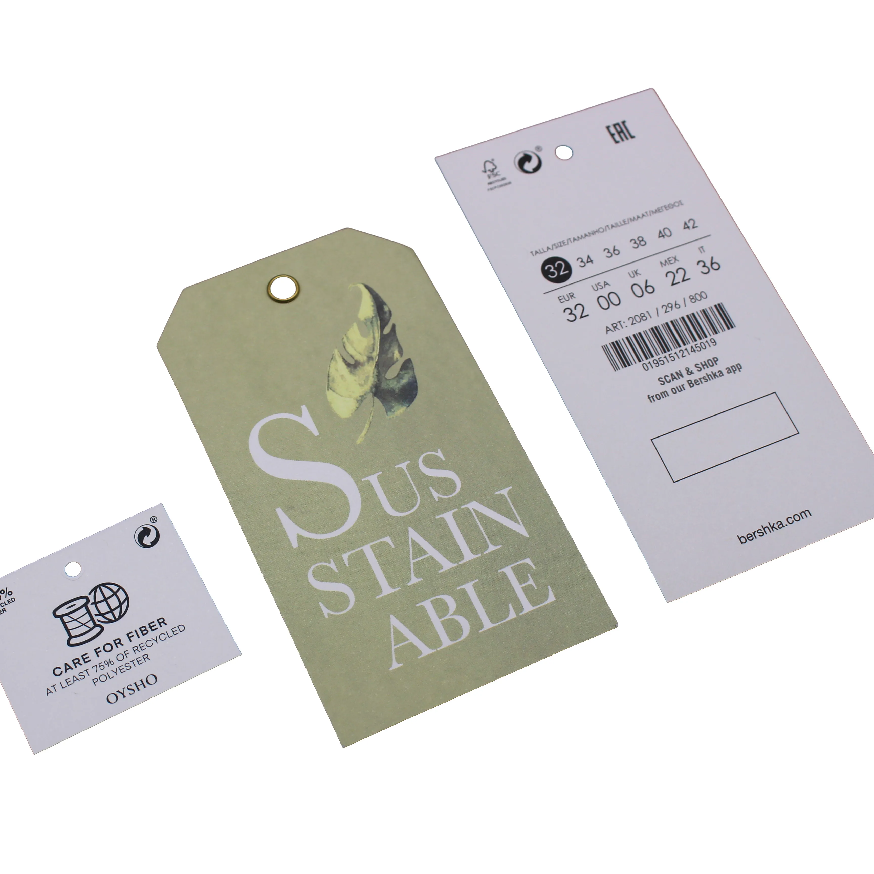 Etiqueta de papel da etiqueta do papel do etiqueta do logotipo impresso personalizado de alta qualidade da marca