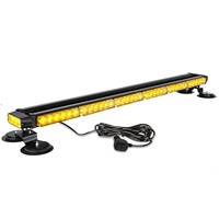 Lampu sorot LED ukuran penuh, lampu sorot Bar dudukan atap kendaraan peringatan darurat 12V 24 Volt amber