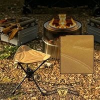 360 °   Tabouret pliant rotatif léger et portable pour le camping en plein air, la pêche, tabouret triangulaire