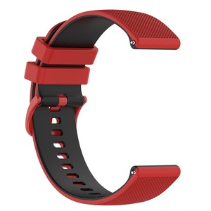Bracelet de montre en silicone double couleur 20mm 22mm pour Garmin Vivoactive 4 3 Venu SQ <span class=keywords><strong>Forerunner</strong></span> <span class=keywords><strong>245</strong></span> 255 645 Approach S40 - Product Image 4