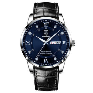 Reloj de hombre resistente al agua, luminoso, con calendario dual, reloj de pulsera de cuarzo informal de negocios, reloj de hombre elegante y sofisticado. - Product Image 6