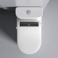 Toilette à bidet automatique en forme de U intelligente Nouveau design Toilette autonettoyante avec couvercle chauffant et drainage en P Toilette intelligente