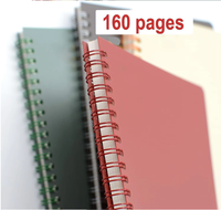 Carnet à spirales personnalisé à feuilles mobiles avec pochettes en PVC et PP effet lin, reliure filée et piqûre à cheval - Cadeau