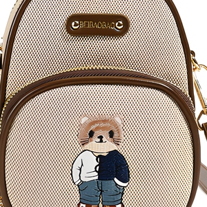 Bolso Bandolera de Lona Personalizado para Mujer, Bolso de Hombro Cuadrado Pequeño con Cremallera, Mini Bolso para Viajes Diarios y Oficina - Product Image 5