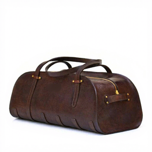Sac de voyage à bandoulière pour homme en cuir de buffle véritable léger et de haute qualité, sac de sport écologique en polyester imperméable - Product Image 5