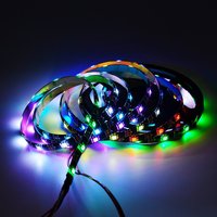 Bande LED de voiture SPI WS2812 de haute qualité, 5V USB IP30, cuivre 5050LED RGBIC, pixels numériques flexibles, lumière LED