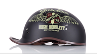 Casque de moto pour homme, personnalité, batterie de moto, voiture, casque demi-tête rétro, casque universel