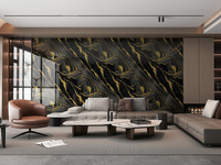 Sticker mural décoratif auto-adhésif imperméable gaufré moderne réutilisable pour chambre, salon et salle à manger – Améliorez l'esthétique