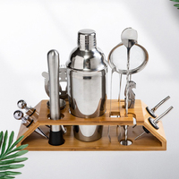 Kit d'accessoires pour barman, shaker à cocktails en acier inoxydable, ensemble de shakers à cocktails en métal, ensemble d'outils de bar pour barman