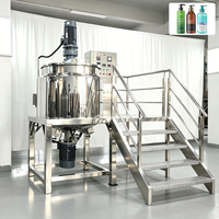 Cuve de réaction en acier inoxydable de 500 L pour la fabrication de savon liquide, de shampoing pour lavage de voitures, équipement de mélange avec agitateur