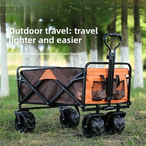 Table pliante amovible pour <span class=keywords><strong>camping</strong></span>-car, chariot multifonction en acier carbone OEM pour barbecues en plein air, pique-niques et utilisation en jardin - Product Image 5