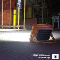 200W 300W 600W 800W Luces de inundación recargables portátiles USB LED Luz DE TRABAJO IP66 Lámpara de proyector solar