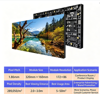 Module LED d'intérieur P1.2 P1.5 P1.8 P2.0 P2.5, module d'affichage LED SMD RGB pleine couleur à pas fin pour mur vidéo publicitaire intérieur