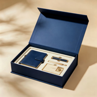 Boîte cadeau d'affaires de style livre magnétique haut de gamme, écologique, recyclable, avec doublure en mousse EVA antichoc et couvercle amovible