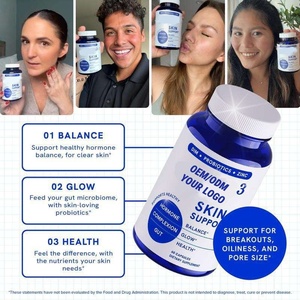 อาหารเสริมบำรุงผิวใส 3-in-1 ทริปเปิ้ลเคลียร์สกิน พร้อมซิงค์ DIM โปรไบโอติกส์ แคปซูลบำรุงผิวใส ซิงค์สำหรับผู้ใหญ่ อาหารเสริมสุขภาพลำไส้ - Product Image 4