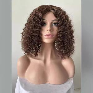 Perruque frontale en dentelle style vague afro avec franges longues <span class=keywords><strong>cheveux</strong></span> naturels bouclés pour femmes dentelle transparente - Product Image 1