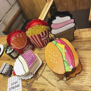 กระเป๋าถือแฟชั่นลายการ์ตูนน่ารัก ไอศกรีม เบอร์เกอร์ พิมพ์เล็ก สำหรับเด็ก นักเรียน ผู้หญิง กระเป๋าสะพายข้าง กระเป๋าถือหรูหรา ใส่โทรศัพท์ได้ - Product Image 2