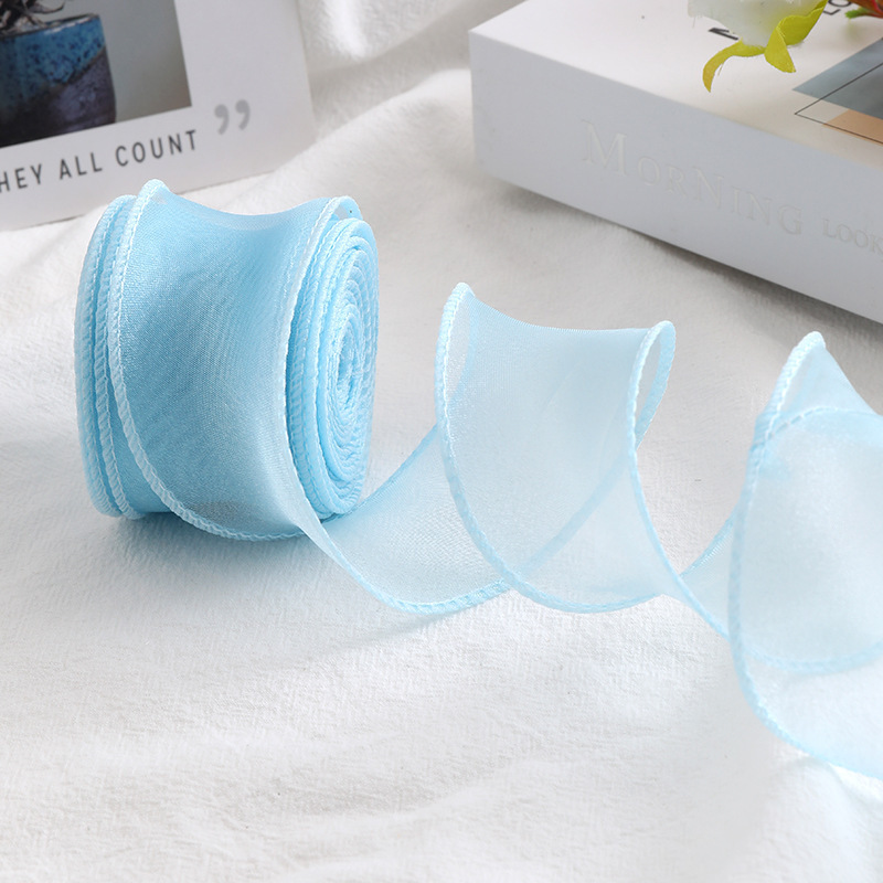 Bleu ciel*6cm*10 yards-en sac