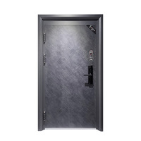 Porte intérieure extérieure de sécurité d'acier inoxydable pour l'usage extérieur d'hôpital de hall d'entrée de villa