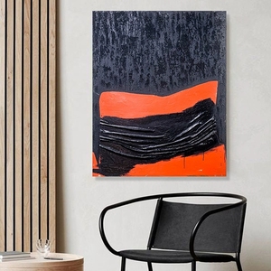 Quadri moderni di <span class=keywords><strong>arte</strong></span> testurizzata <span class=keywords><strong>arte</strong></span> in gesso con finitura opaca realizzata a mano toni terrosi per le lobby degli Hotel Cafés - Product Image 1