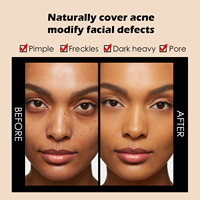 Fond de Teint Sans Marque avec Présentoir Étiquette Privée Couvrance Totale Maquillage Personnalisé