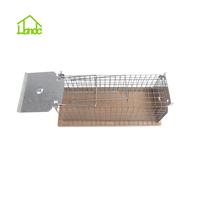 Cage de piège à rats vivants en bois massif avec piège à souris en fil métallique jetable écologique pour une utilisation intérieure et extérieure