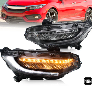 โรงงานวีแลนด์ ขายส่งไฟหน้า LED คุณภาพสูง สีขาว ไฟเลี้ยวแบบไล่ระดับ สำหรับรถยนต์ปี 2016 ขึ้นไป รุ่นใหม่ 12V ขายส่งจากโรงงาน - Product Image 3